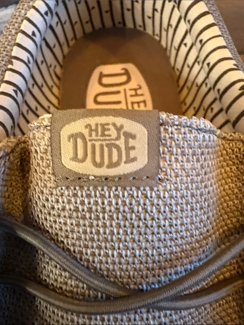Hey Dude Men's Casual Slip-On Loafers in Taupe
